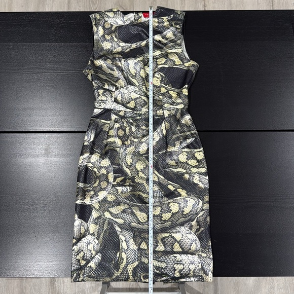 Lanvin Alber Elbaz 2012 Python Snake Sheen Sheath Silk Runway Dress - Size 38 - Picture 13 of 16